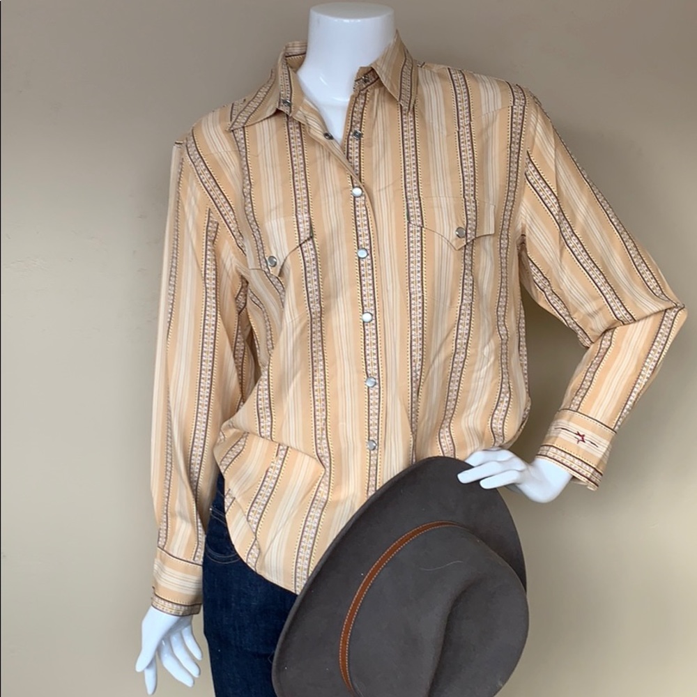 Ryan Michael Silk Western Top